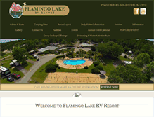 Tablet Screenshot of flamingolake.com